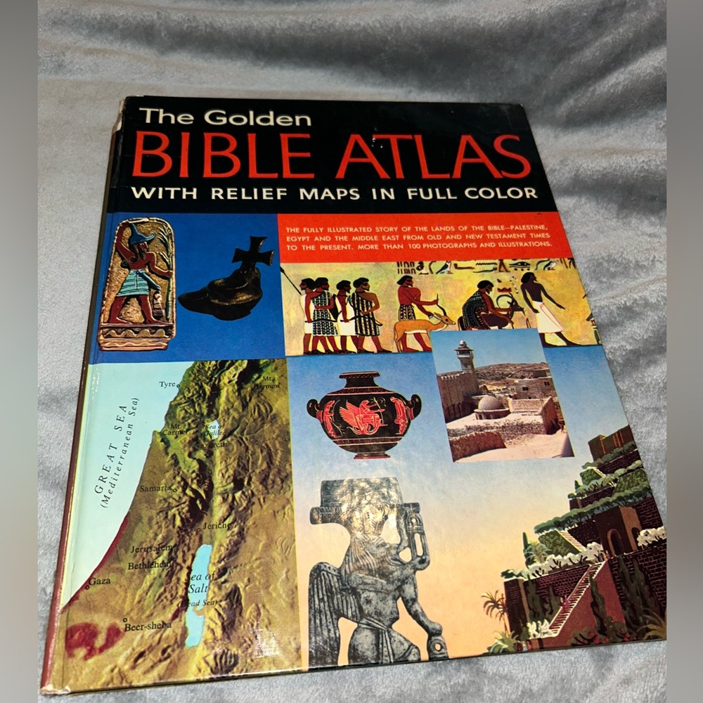 The Golden Bible Atlas, Vintage Hardcover, 1979, 15th Printing